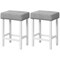 2 Pieces Counter Height Bar Stools with Sponge Padded Cushion